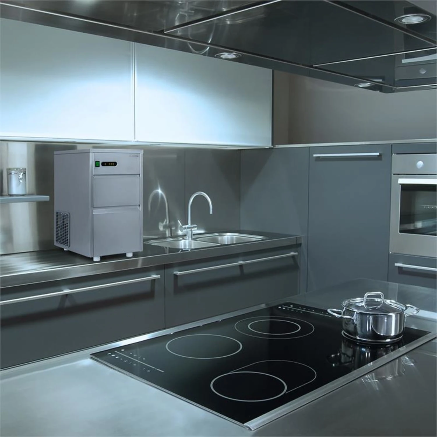 Powericer XL - Macchina Per Cubetti Ghiaccio 4 Powericer XL - Macchina Per Cubetti Ghiaccio - immagine 2