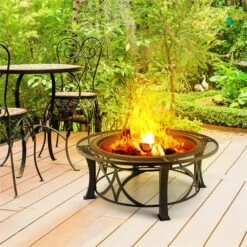 Ronda Braciere -Elettrodomestici Negozio 10028583 yy 0008 ambient 08 Blumfeldt Ronda Feuerschale 95cm Grill