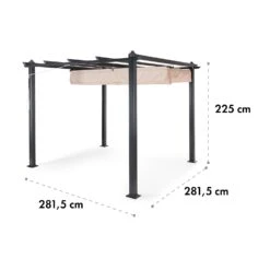 Pantheon Pergola -Elettrodomestici Negozio 10029627 yy 0004 logo Blumfeldt Pantheon Pergola Aluminium 3x3m reedit