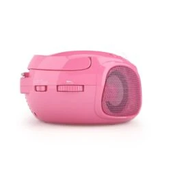 Roadie CD Boombox -Elettrodomestici Negozio 10029815 yy 0007 titel side auna Roadie Boombox CD AM FM Radio USB BT pink