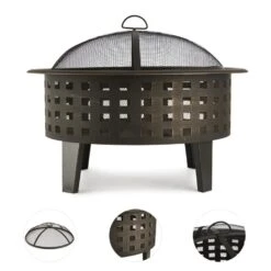 Boston Braciere 8 Boston Braciere -Elettrodomestici Negozio 10030245 yy 0003 detail outdoor wooden burning fire pit