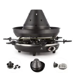 Taste Volcano Griglia Per Tartare -Elettrodomestici Negozio 10030307 yy 0006 detail Klarstein Tataren Grill Raclette Grill