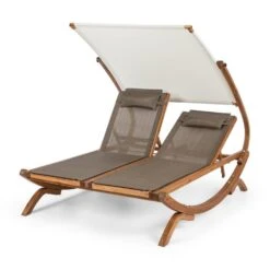 Sonnendeck Sedia A Sdraio Da Giardino -Elettrodomestici Negozio 10031458 yy 0007 front Blumfeldt Sonnendeck Doppel Sonnenliege weiss