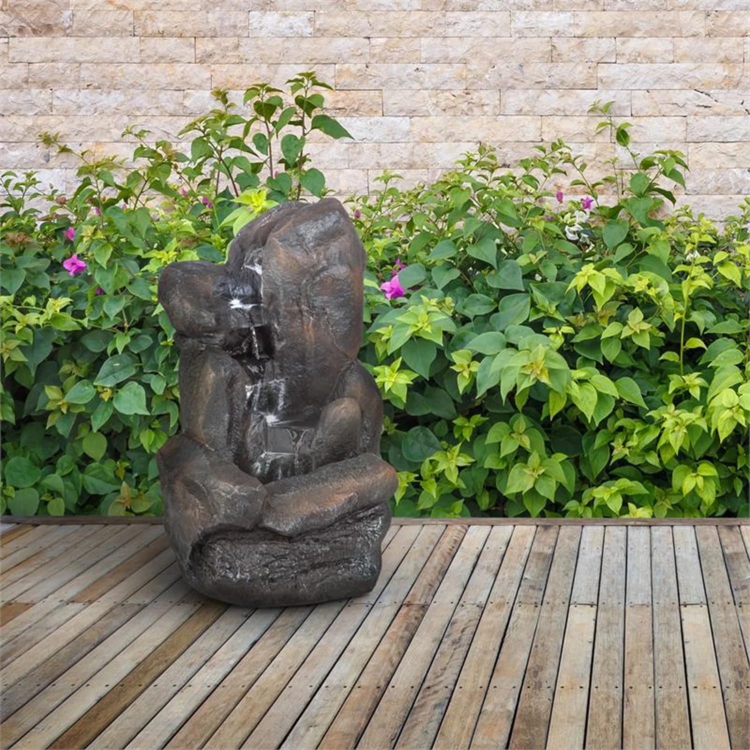 Felsquell Fontana Solare Con Cascata 4 Felsquell Fontana Solare Con Cascata - immagine 2