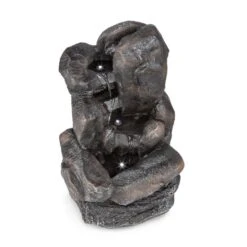 Felsquell Fontana Solare Con Cascata 12 Felsquell Fontana Solare Con Cascata -Elettrodomestici Negozio 10032286 yy 0004 detail Blumfeldt Felsquell Solar Kaskadenbrunnen