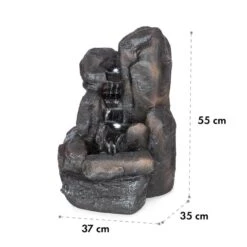 Felsquell Fontana Solare Con Cascata 15 Felsquell Fontana Solare Con Cascata -Elettrodomestici Negozio 10032286 yy 0007 logo Blumfeldt Felsquell Solar Kaskadenbrunnen