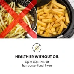 AirVital Friggitrice Ad Aria -Elettrodomestici Negozio 10032331 yy 0007 logo Klarstein AirVital Heissluftfritteuse 1300W weiss reedit