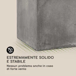 Solidflor Vaso 75 X 20 X 20 Cm Grigio Chiaro 17 Solidflor Vaso 75 X 20 X 20 Cm Grigio Chiaro -Elettrodomestici Negozio 10032501 it 0007 logo
