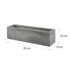 Solidflor Vaso 75 X 20 X 20 Cm Grigio Chiaro 19 Solidflor Vaso 75 X 20 X 20 Cm Grigio Chiaro -Elettrodomestici Negozio 10032501 yy 0009 logo