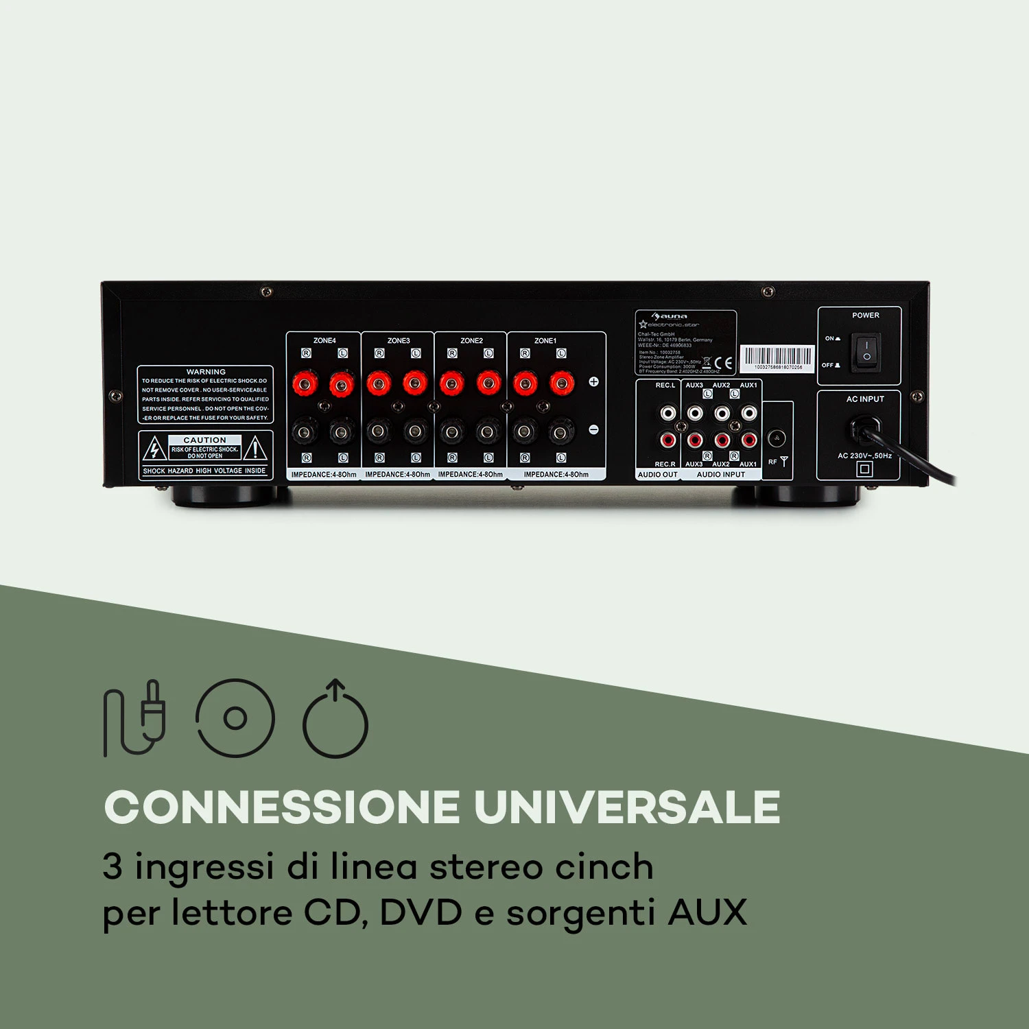 AV2-CD850BT Amplificatore Stereo 9 AV2-CD850BT Amplificatore Stereo - immagine 7