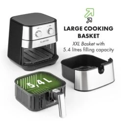 AeroVital Friggitrice Ad Aria -Elettrodomestici Negozio 10032848 yy 0009 logo Klarstein AeroVital Heissluftfritteuse silber reedit