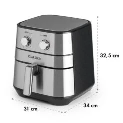 AeroVital Friggitrice Ad Aria -Elettrodomestici Negozio 10032848 yy 0010 logo Klarstein AeroVital Heissluftfritteuse silber reedit