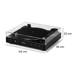 Fullmatic Giradischi Completamente Automatico -Elettrodomestici Negozio 10032888 yy 0009 logo auna Fullmatic vollautomatischer Plattenspieler schwarz reedit