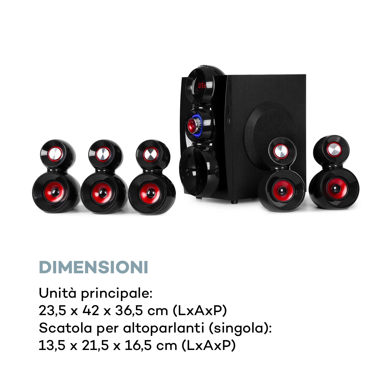 X-Gaming 5.1 Sistema Audio Surround 12 X-Gaming 5.1 Sistema Audio Surround - immagine 10