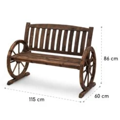 Murnau Panca Da Giardino -Elettrodomestici Negozio 10033354 yy 0007 logo Blumfeldt Murnau Gartenbank Tannenholz braun