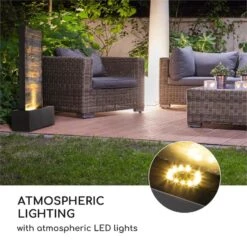 Raincastle Fontana Da Giardino -Elettrodomestici Negozio 10033428 yy 0007 logo Blumfeldt Raincastle Gartenbrunnen 12 LEDs