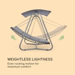 Garden Grove Sdraio A Dondolo Telaio In Acciaio Poliestere Antracite -Elettrodomestici Negozio 10033462 yy 0003 logo Blumfeldt Garden Grove Swingbed anthrazit