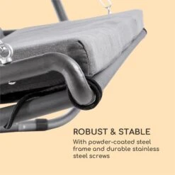 Garden Grove Sdraio A Dondolo Telaio In Acciaio Poliestere Antracite -Elettrodomestici Negozio 10033462 yy 0008 logo Blumfeldt Garden Grove Swingbed anthrazit