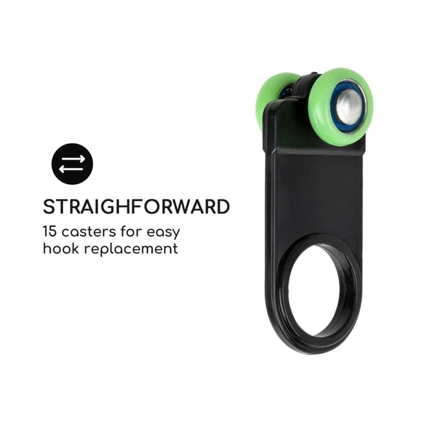 Set Di Rulli Di Scorrimento | Ganci Scorrevoli Di Ricambio 5 Set Di Rulli Di Scorrimento | Ganci Scorrevoli Di Ricambio - immagine 3