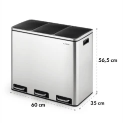 Grandmaster Trash Cestino A Pedale -Elettrodomestici Negozio 10033726 yy 0006 logo Klarstein Grandmaster Trash Treteimer 54l