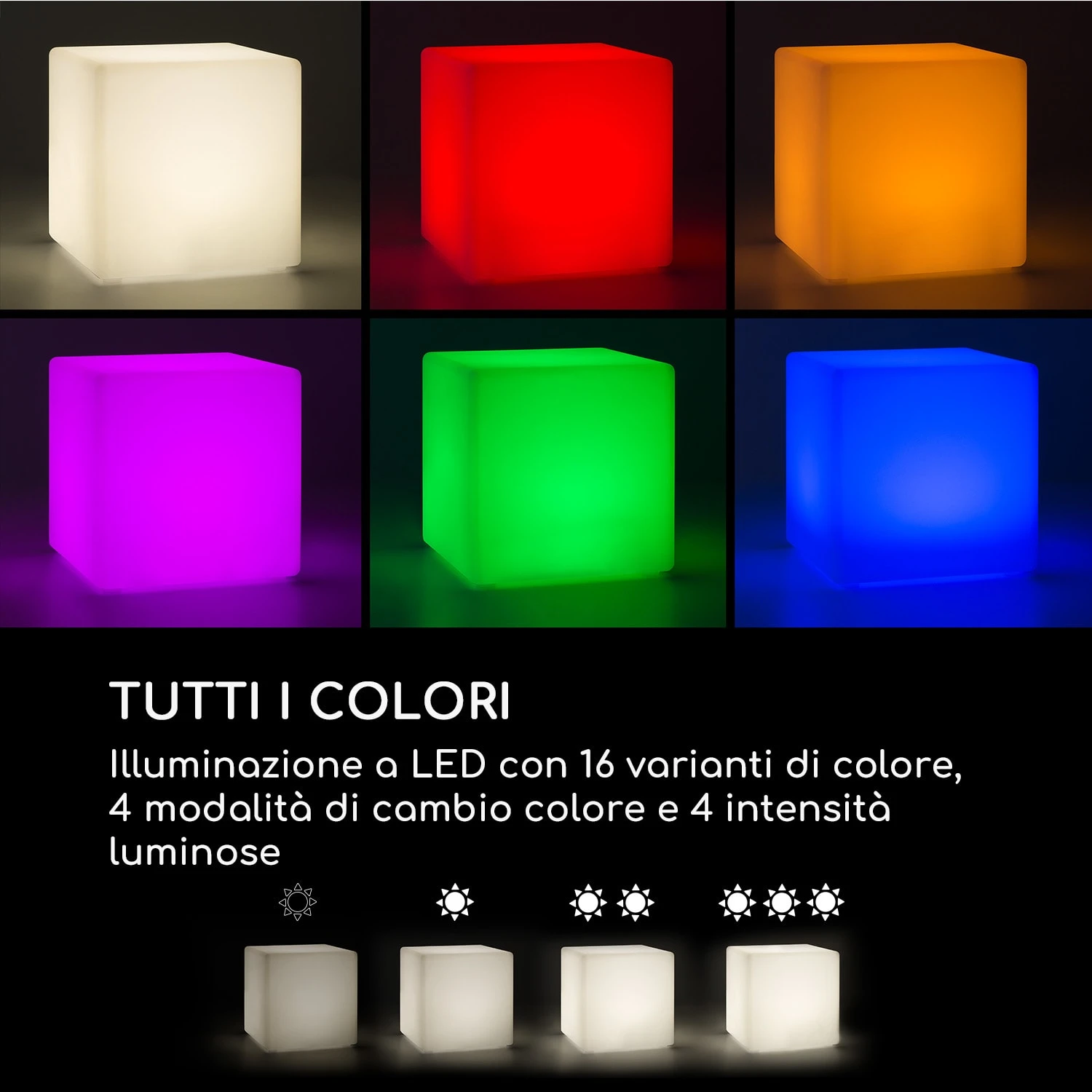 Shinecube XL Cubo Luminoso Bianco 4 Shinecube XL Cubo Luminoso Bianco - immagine 2