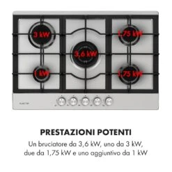 Ignito 5 Zone Piano Cottura A Gas 17 Ignito 5 Zone Piano Cottura A Gas -Elettrodomestici Negozio 10034111 it 0007 logo