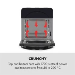 AeroVital Easy Touch Friggitrice Ad Aria Calda -Elettrodomestici Negozio 10034452 yy 0003 logo Klarstein AeroVital easy touch Fritteuse schwarz