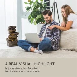 Savona Fontana Solare -Elettrodomestici Negozio 10034720 yy 0003 logo Blumfeldt Savona Solarbrunnen Steinoptik