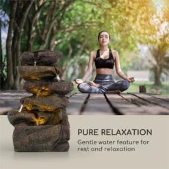 Savona Fontana Solare -Elettrodomestici Negozio 10034720 yy 0004 logo Blumfeldt Savona Solarbrunnen Steinoptik