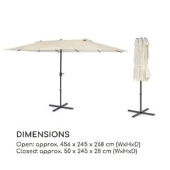 Twin Peaks Ombrellone 17 Twin Peaks Ombrellone -Elettrodomestici Negozio 10034740 yy 0009 logo Blumfeldt Twin Peaks Sonnenschirm creme