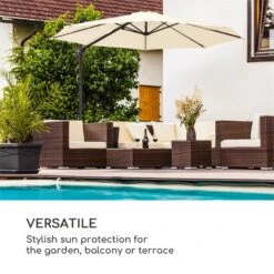 Belo Horizonte Ombrellone -Elettrodomestici Negozio 10034743 yy 0005 logo blumfeldt Belo Horizonte Sonnenschirm creme