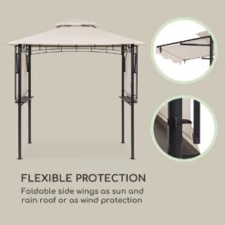 Steakhouse Wings Gazebo 14 Steakhouse Wings Gazebo -Elettrodomestici Negozio 10034766 uk 0003 logo Blumfeldt Steakhouse Wings Pavillon beige