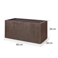 Solid Grow Rust Vaso Per Piante 19 Solid Grow Rust Vaso Per Piante -Elettrodomestici Negozio 10034788 yy 0009 logo Blumfeldt Solid Grow Rust Pflanzgefaess 80x38x38cm