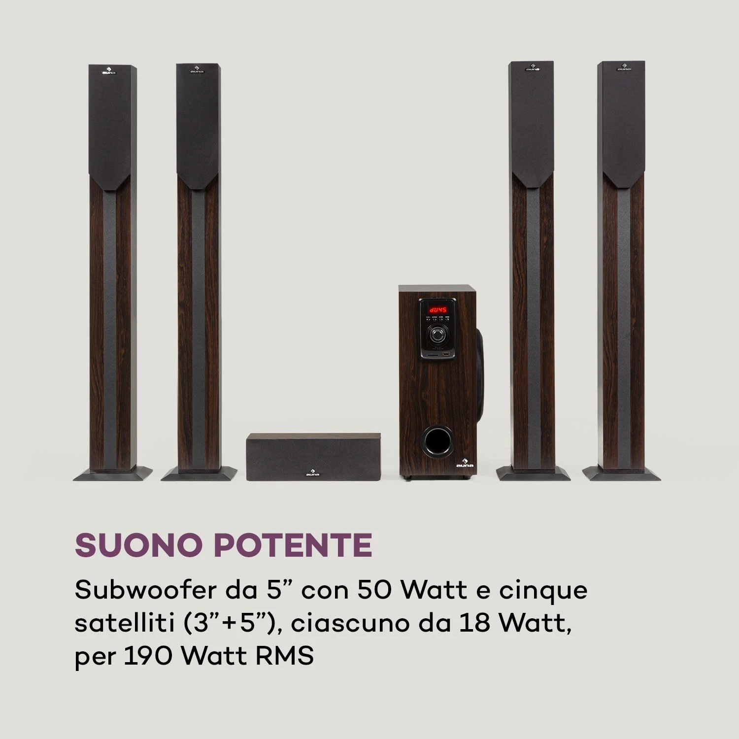 Areal Elegance - Impianto Surround A 5.1 Canali 6 Areal Elegance - Impianto Surround A 5.1 Canali - immagine 4