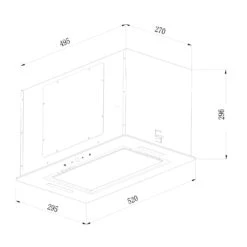 Hektor Eco Cappa Aspirante Da Incasso -Elettrodomestici Negozio 10034864 yy 0007 logo Klarstein Hektor Eco Luefterbaustein schwarz