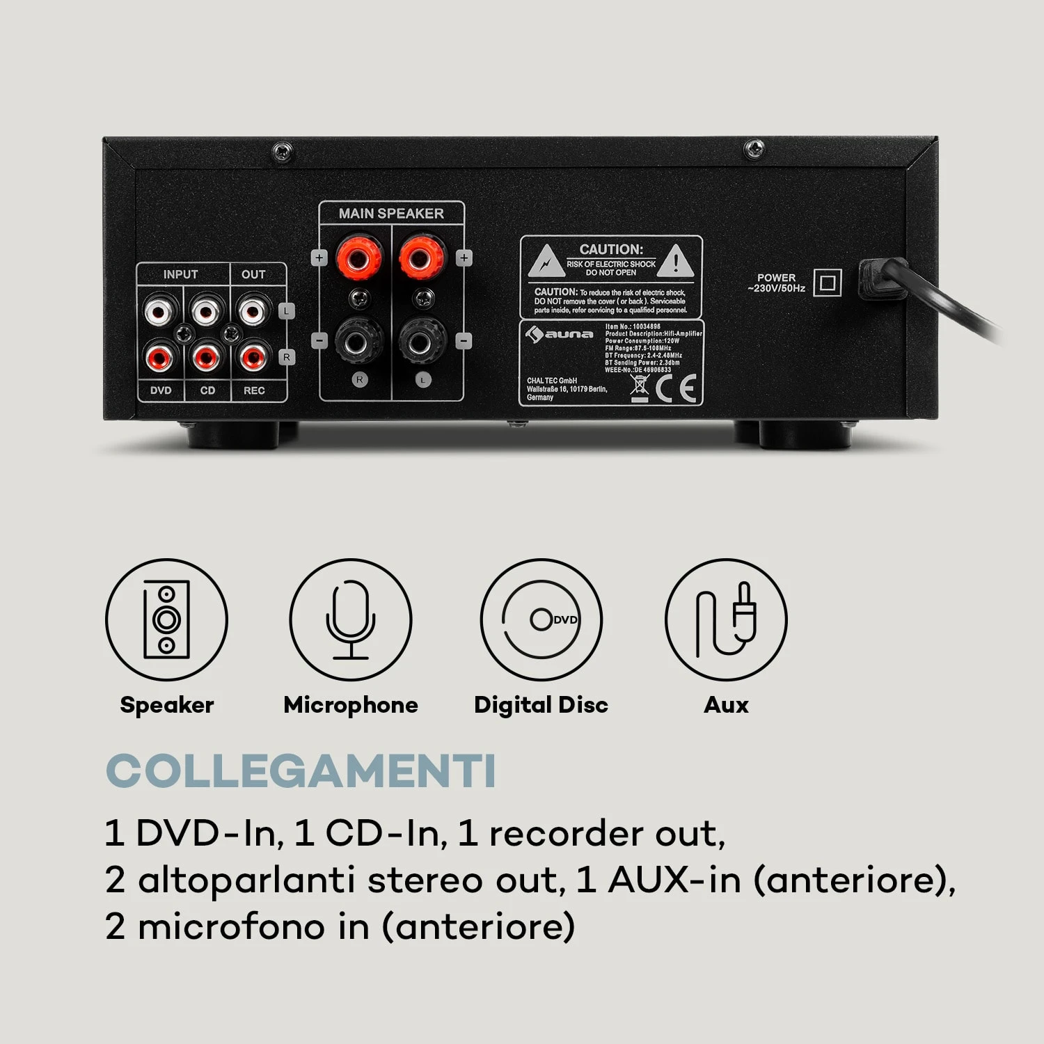AMP-5 BT Amplificatore HiFi 9 AMP-5 BT Amplificatore HiFi - immagine 7