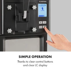 Sweet Sundae Gelatiera -Elettrodomestici Negozio 10034911 uk 0007 logo Klarstein Sahnehaeubchen Eiscrememaschine schwarz