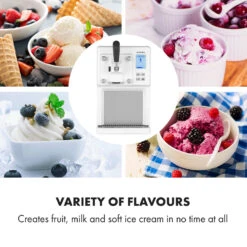 Sweet Sundae Gelatiera -Elettrodomestici Negozio 10034912 uk 0004 logo Klarstein Sahnehaeubchen Eiscrememaschine weiss