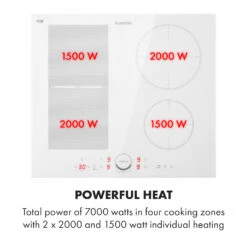 Delicatessa 60 Hybrid Piano Cottura A Induzione -Elettrodomestici Negozio 10035198 yy 0004 logo Klarstein Delicatessa 60 Hybrid Kochfeld weiss