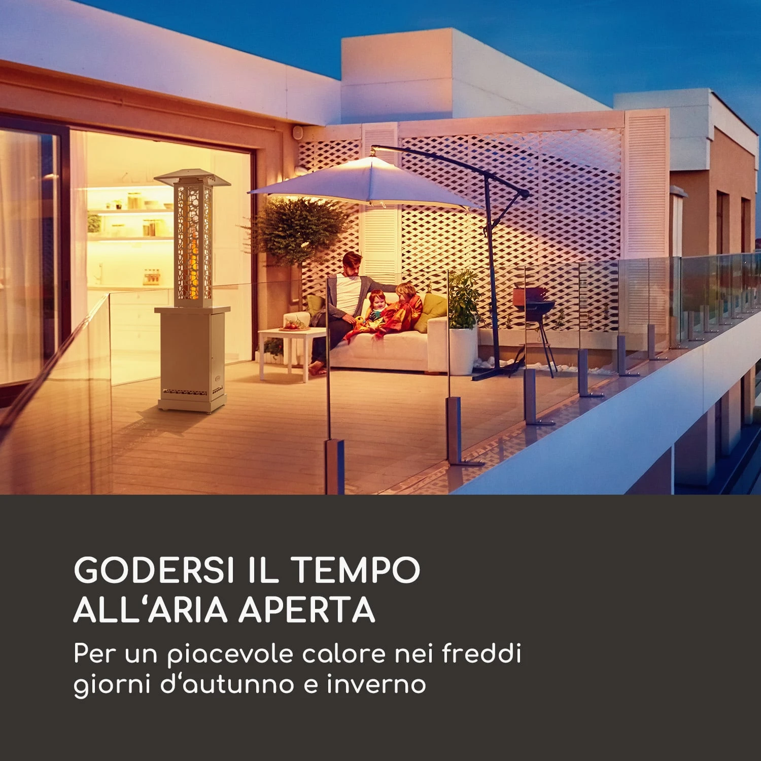 Heat Hunter, Stufa A Pellet Per Terrazzo, 12,2 KW, Portatile, Acciaio Inox, Bianco 10 Heat Hunter, Stufa A Pellet Per Terrazzo, 12,2 KW, Portatile, Acciaio Inox, Bianco - immagine 8