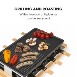 Tournedo, Raclette -Elettrodomestici Negozio 10035219 uk 0003 logo Klarstein Tournedo Raclette Holz Dekor