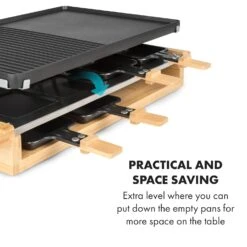 Tournedo, Raclette -Elettrodomestici Negozio 10035219 uk 0005 logo Klarstein Tournedo Raclette Holz Dekor