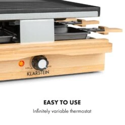 Tournedo, Raclette -Elettrodomestici Negozio 10035219 uk 0006 logo Klarstein Tournedo Raclette Holz Dekor