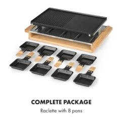 Tournedo, Raclette -Elettrodomestici Negozio 10035219 uk 0008 logo Klarstein Tournedo Raclette Holz Dekor