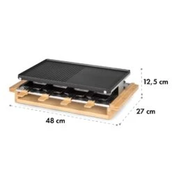Tournedo, Raclette -Elettrodomestici Negozio 10035219 yy 0009 logo Klarstein Tournedo Raclette Holz Dekor
