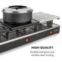 Fonduelette XL Gril/Raclette/Fonduta 3in1 17 Fonduelette XL Gril/Raclette/Fonduta 3in1 -Elettrodomestici Negozio 10035220 uk 0007 logo Klarstein Fonduelette XL