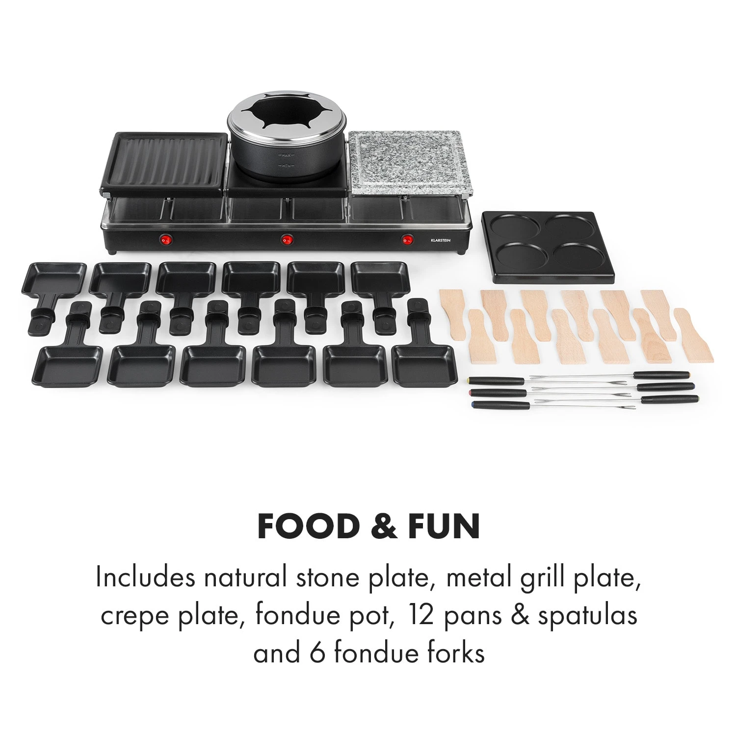 Fonduelette XL Gril/Raclette/Fonduta 3in1 10 Fonduelette XL Gril/Raclette/Fonduta 3in1 - immagine 8