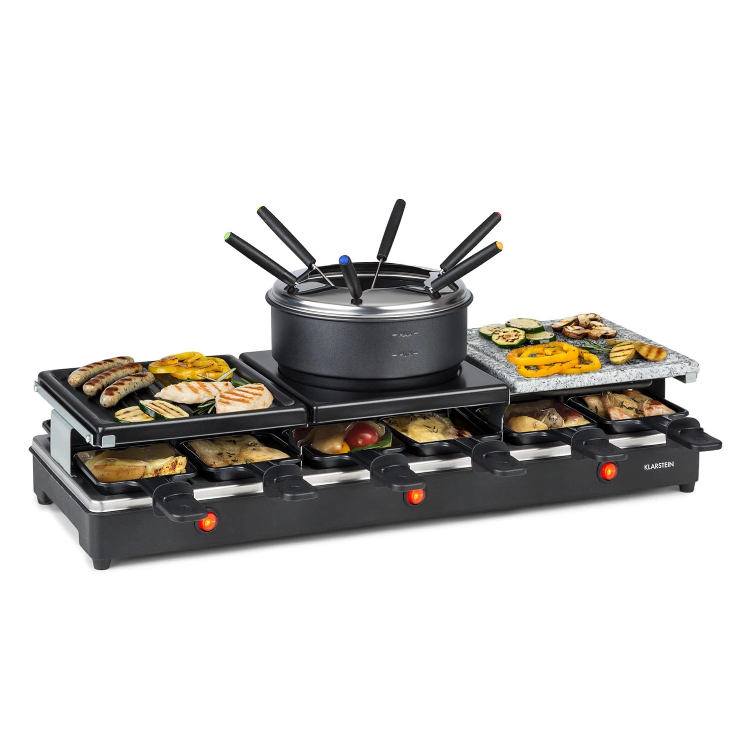 Fonduelette XL Gril/Raclette/Fonduta 3in1 3 Fonduelette XL Gril/Raclette/Fonduta 3in1