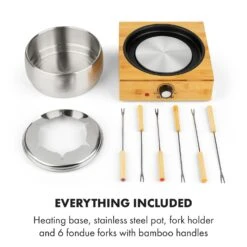 Bambus Fonduta -Elettrodomestici Negozio 10035221 uk 0004 logo Klarstein Bambus Fondue holz
