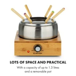 Bambus Fonduta -Elettrodomestici Negozio 10035221 uk 0006 logo Klarstein Bambus Fondue holz